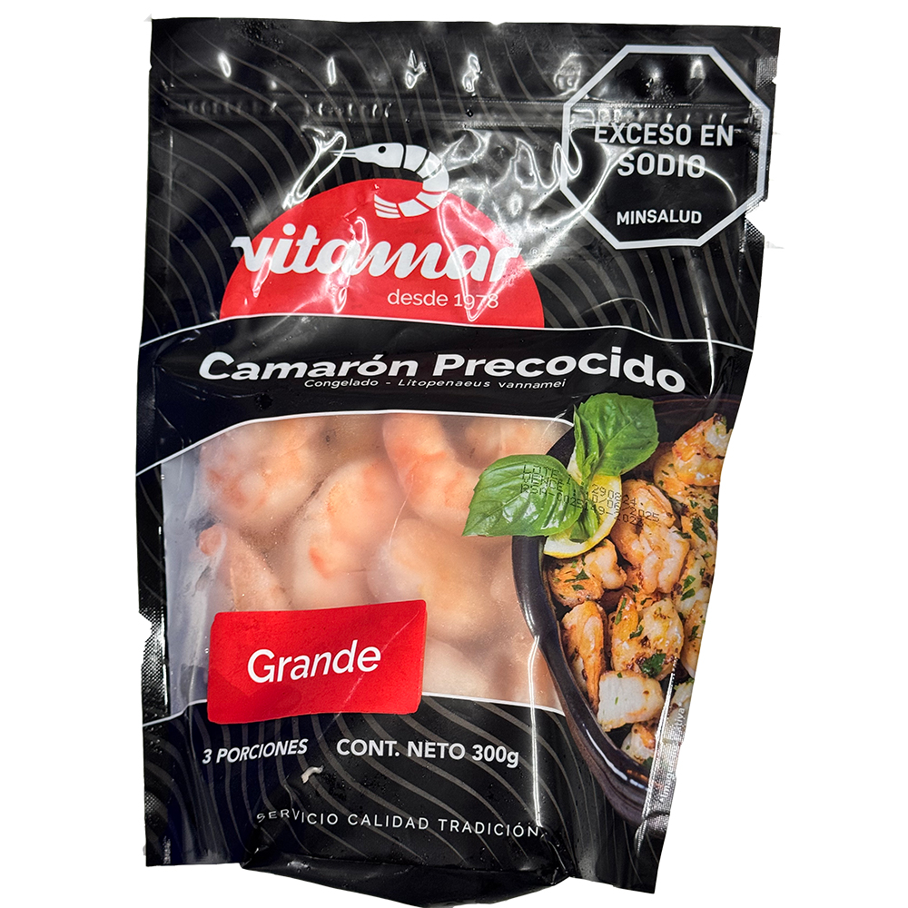 Camarón precocido grande x 300g Neto
